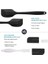 Silikon Mutfak Yardımcısı, 6 Adet Silikon Spatula, Çorba Kaşığı, Fırın Fırçası, Spatula, Isıya Dayanıklı ve Yapışmaz, Paslanmaz Çelik ve Dikişsiz Tek Parça Tasarım (Siyah) 3
