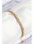 316L Çelik Örgü Zincir Model Gold Renk Kadın Bileklik - TJ-BB7839 1