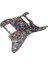 Karalama Plakası Çok Renkli Pickguard Tek Humbucker 3 Katlı Kazıyıcı Gitar 5