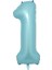 Balon 1 Rakamı Helyum Balon 76 cm (Mavi) 1