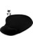 Oval Siyah Bilek Destekli Mouse Pad Ergonomik Kaymaz Taban Oyun ve Ofis Için Fare Altlığı Suya Tere Dayanıklı Mouse Pad (1 Adet) 3