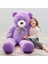 120 cm Papyonlu Sevimli Ayı - Sevgiliye Özel Hediye Lila 1