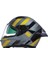 N60-6 Sport Dinamico Kapalı Motosiklet Kaskı 344 Siyah Gri Sarı Xl 1