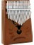 KLX-880 Hakiki Ağaç Kalimba Geyik Desenli Ahşap Full Set 17 Çelik Tuşlu 2