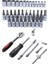 46 Parça Mini Lokma Takımı Otomatik Cırcırlı 1/4" Wrench Set Yüksek Kalite Kombinasyon Alet Seti 2