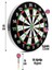 Boy Dart Tahtası Seti 18 Inç Profesyonel Dart Seti + 6 Adet Dart Oku 18GR 4