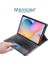 Samsung Galaxy Tab S10 Ultra Tablet Için Bluetooth Touchpad Klavye + Standlı Kılıf - BKK18 5