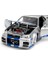Toys Fast &amp; Furious Brian S 2002 Nissan Skyline R34 Die-Cast Car, 1:24 Scale, Silver &amp; Blue 4