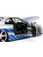 Toys Fast &amp; Furious Brian S 2002 Nissan Skyline R34 Die-Cast Car, 1:24 Scale, Silver &amp; Blue 5