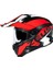 ZS-913 Bf8 Motosiklet Kaskı Solid Kapalı Kask Black Red Xs 4