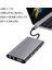 Type-C To HDMI Adaptör 11 In 1 Dört USB 3.0 Bağlantı Noktası 4K HDMI VGA Type C Pd Usb3.0 RJ45 Ethernet Sd Tf Kart Okuyucu 3.5mm Aux MacBook Pro Air Uyumlu 4
