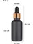 ml Mat Siyah Cam Damlalıklı Serum Şişesi 30 cc Renkli Metal Kapaklı Dropper Cam Şişe 2 Adet (Gold Yüzük | Siyah Lastik) 2