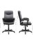 Ofis Sandalyesi Pu, Yüksekliği Ayarlanabilir Ergonomik Tasarım, Döner Sandalye, Siyah, OBG32B, 66 x 66 x 110 cm 3