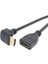 AL-4666 HDMI Dişi Erkek Uzatma 90 Derece Dirsek Kablosu, 0.5 Metre 2