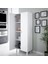 Life 2 Kapaklı 4 Raflı Mutfak Dolabı Banyo Dolabı Çok Amaçlı Dolap Beyaz 1