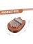 Ahşap Kalimba Başparmak Notları Hafif Taşınabilir ve Müzik Eğitimi Için Harika 5