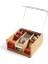 Akrilik Şeffaf Kapaklı Bambu 6 Bölmeli Çay Kutusu -%100 Orjinal Bambu Şeffaf Kapak (22CM*22CM*10CM) 3