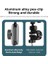 Motosiklet Gidonu Bisiklet Montaj Kelepçeleri Için Gopro Hero 13 12 11 10 9 Djı Osmo Action 5 Pro 4 3 INSTA360,360° Çift Top Başlı Kelepçe Tutucu 1/4-20 mm Kamera ve Telefon Için Adaptör 3