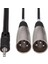 3.5 Mm. Trs (M) - Dual Xlr (M) Stereo Breakout Kablo 2 M (CYX-402M) 2