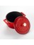Metal Döküm Mini Tencere, Trendy, 10 Cm, 0.35 L Hacim, Kırmızı 2