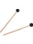 Perküsyon Aksesuarları 2 Adet Ethereal Drumstick Kauçuk Yuvarlak Kafa Ahşap Kolu Davul Çekiç Perküsyon Aksesuarları 5