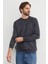 Pellını Yazı Kabartmalı Bisiklet Yaka Sweatshirt 5