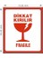 Kırılır Etiketi, Fragile Label 70MM x 80MM Ruloda 250 Adet Sticker, Koli Için Çıkartma Güvenlik Etiketi, Dikkat Kırılır Uyarı 2