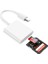 Type-C To Sd-Microsd Kart Okuyuculu Kamera Adaptörü - Beyaz - AL4116 1