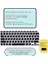 Rusça Klavye Koruyucu Macbook Air M1 13 Inç 2020 (Touchıd'li Air) A2337 A2179 Us Enter ile Uyumlu Siyah 2