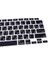 Rusça Klavye Koruyucu Macbook Air M1 13 Inç 2020 (Touchıd'li Air) A2337 A2179 Us Enter ile Uyumlu Siyah 4