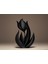 Lale Dekoru Siyah Carbon Ev Dekorasyon Hediyelik Eşya 1