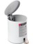 Cigo Çöp Kovası Pedallı 6 Lt Beyaz Içi Gri 3