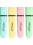 Marking Flat Higlighter Pastel Fosforlu Kalem 4'lü Blister, 4 Pastel Renk (Sarı, Mavi, Pembe, Yeşil), Su Bazlı, Hızlı Kuruyan Mürekkep 2