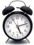 16CM Büyük Boy Akar Saniyeli Alarm Çalar Saat - Nostaljik Masa Saati Siyah 1