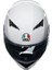 K3 Motosiklet Kaskı Kapalı Kask Mono White M 5