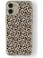 Iphone 12 ile Uyumlu Leopar Desen Tasarım Baskılı Şeffaf Kılıf 1