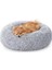 Kabarık Köpek Yatağı, Kedi Yatağı, Çörek Yastığı, Yıkanabilir, Çıkarılabilir Orta Dolgulu, Uzun Peluş, 60 cm Çap, Ombre Gri PGW038G01 1