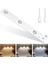 3 Led'li Şarjlı Dolap Altı Aydınlatma, Hareket Sensörlü, 3 Modlu, Yapışkanlı, Delme Gerektirmez, Slim Beyaz Kasa, Dekoratif, Kısılabilir Gece Lambası, Gardırop, Dolap, Merdiven Lambası 40 cm 5