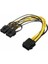 8 Pin Power Splitter Pci-E Molex 8 Pin Çift 8pin 6 + 2 Pin Pcı Ex 4