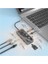 MT55 Mac ile Uyumlu Thunderbolt 3 Type-C USB Adaptör Hub 8in1 4K HDMI RJ45 100MBPS Sd Kart Okuyucu 100W Pd Telefon Hızlı Şarj Aleti 2