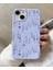 iPhone 13/14 Uyumlu Silikon Telefon Kılıfı Premium Malzeme ve Desen Kalitesi Pöfüdü01 (Purple Flowers) 1