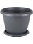 V503 Villa Saksı Set No: 3 1,7 Litre, 17,8 Cm, Antrasit 1