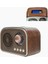 Mini Boy Retro Bluetooth Radyo Hoparlör - CZ1010BT | Klasik Tasarım, Kablosuz Bağlantı, Güçlü Ses, Uzun Pil Ömrü, Taşınabilir Hoparlör CZ1010BT 135 x 95 x 75 mm (CZ1010BT - Kahverengi) 2