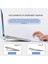 Metal 2 Adet 7mm 3m Yapışkanlı Katlanabilir Ultra Mini Laptop Standı,2 Açılı Laptop Yükseltici 4