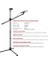180CM Maksimum Uzunluk Mikrofon Standı Multi Fonksiyonel 2in1 Microphone Katlanabilir Açısı Ayarlanabilir Zemin Üstü - Model 103 5