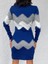 Kadın Uzun Kollu Zigzag Desen Triko Elbise 3