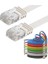 Cat6 Yassı RJ45 Ethernet (Network, Internet) Kablosu (15 Metre, Beyaz) 1