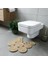 Tarz Jüt Klozet Önü Paspası - Doğal Jüt, Yıkanabilir ve Dayanıklı Halı, Şık ve Dekoratif Banyo Matı (Standart) 1