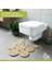 Tarz Jüt Klozet Önü Paspası - Doğal Jüt, Yıkanabilir ve Dayanıklı Halı, Şık ve Dekoratif Banyo Matı (Standart) 5