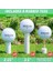 Kauçuk Golf Tişörtleri 9'lu Paket - 3 x 1,5 Inç, 2,25 Inç ve 3,5 Inç Tees - Suni Çim Golf Paspasları ile Evrensel 2